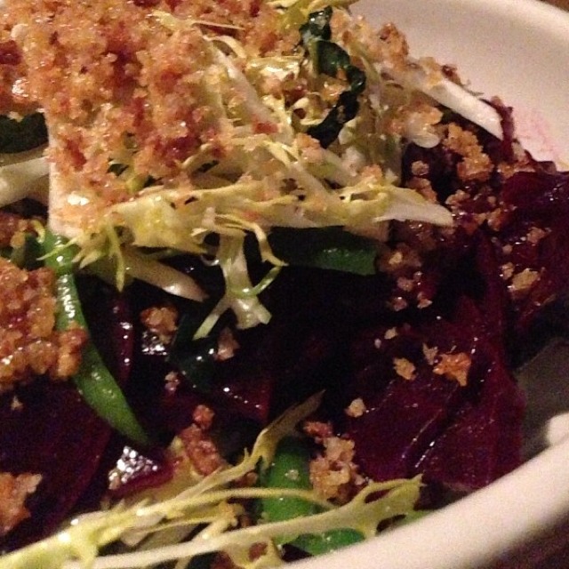 Roasted Beets With Green Beans, White Anchovy... from Girl & the Goat on #foodmento http://foodmento.com/dish/10252