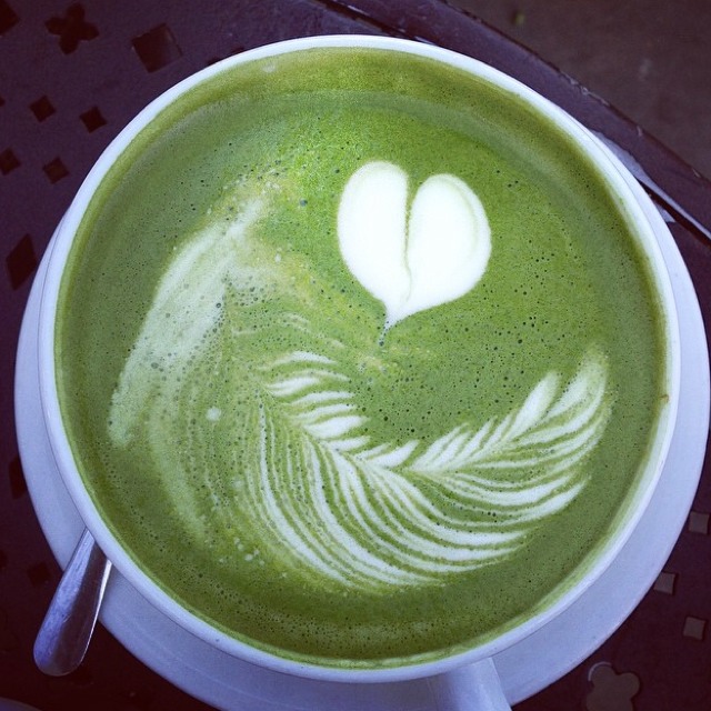Green Tea Latte at Urth Caffé on #foodmento http://foodmento.com/place/2737