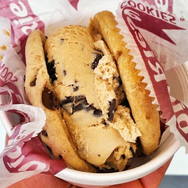 Espresso Chip Ice Cream Sandwich at Diddy Riese on #foodmento http://foodmento.com/place/2746