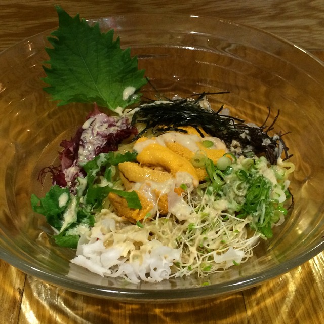 Hiyashi Uni Ramen from Totto Ramen 51 on #foodmento http://foodmento.com/dish/16136