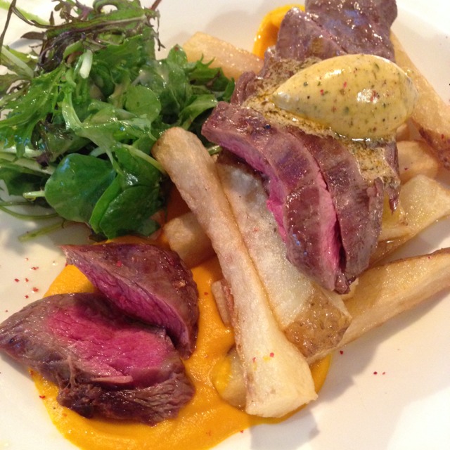 Wagyu Minute Steak With Carrot Purée at The Grain Store on #foodmento http://foodmento.com/place/1951