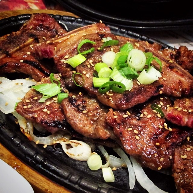 Galbi (Grilled Marinated Korean Beef) at BCD Tofu House on #foodmento http://foodmento.com/place/1064