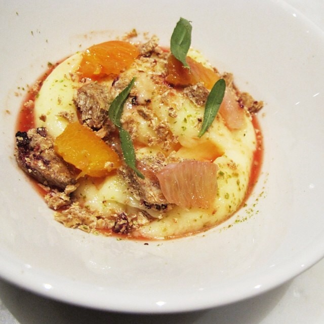 Meyer Lemon Pudding, Crumble, Blood Orange, Grapefruit at Toro on #foodmento http://foodmento.com/place/3058