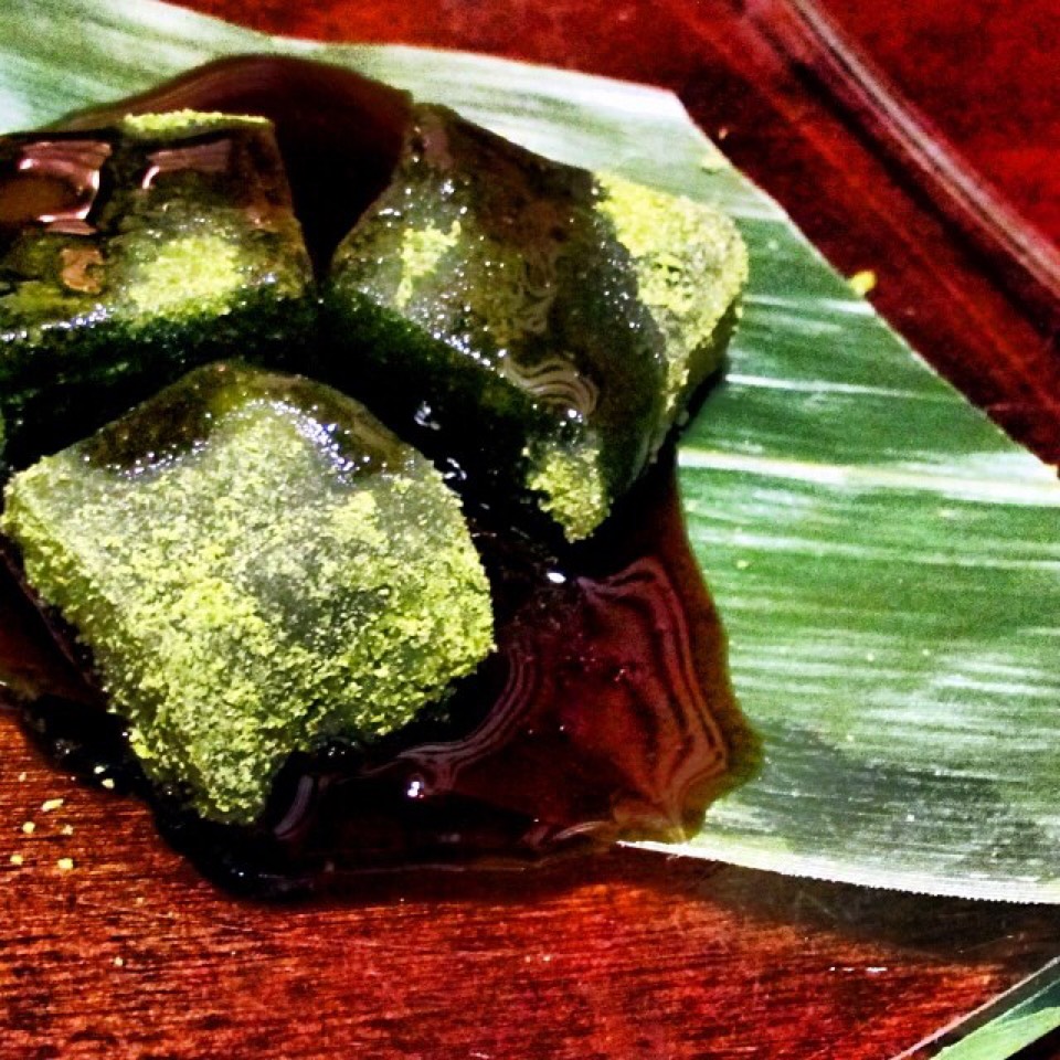 Green Tea Mochi from Cha-An on #foodmento http://foodmento.com/dish/13018