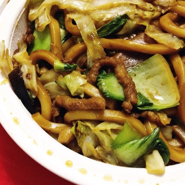 Pork Pan Fried Noodle at Nice Green Bo on #foodmento http://foodmento.com/place/3584