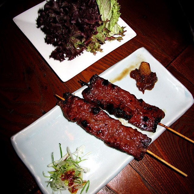 BBQ Galbi Skewers at Hanjan (CLOSED) on #foodmento http://foodmento.com/place/4059