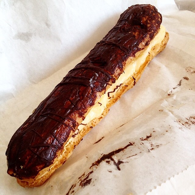 Chocolate Covered Eclair With Vanilla Custard @ Ion Patisserie from Borough Market on #foodmento http://foodmento.com/dish/17073
