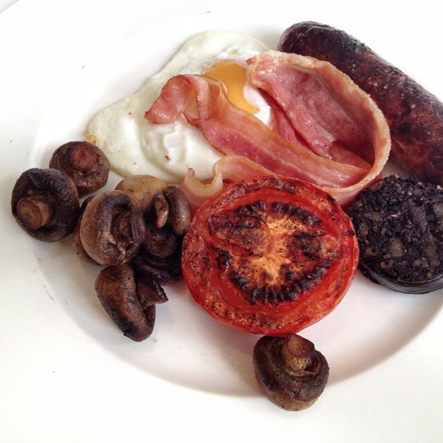 Breakfast (Streaky Bacon, Pork Sausage, Free Range Eggs...) from The Seafood Restaurant on #foodmento http://foodmento.com/dish/17097