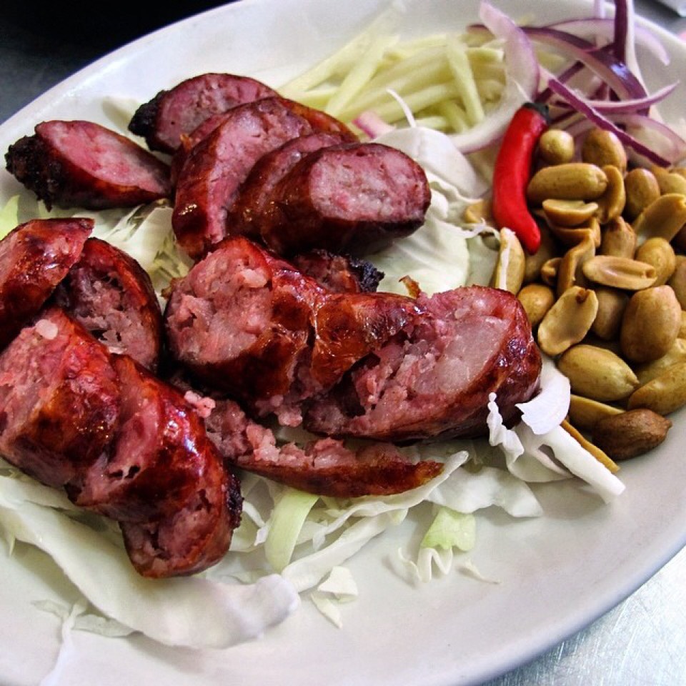 Fermented Pork Sausage at Zabb Elee (CLOSED) on #foodmento http://foodmento.com/place/4091