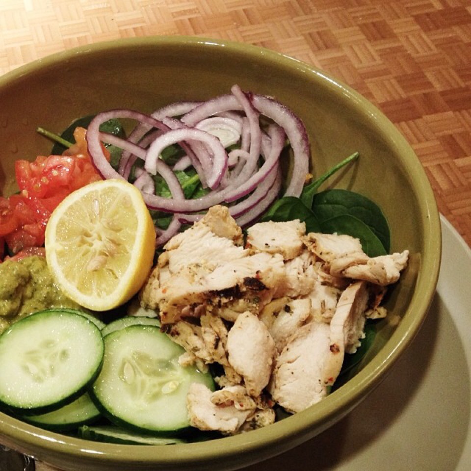 Power Chicken Hummus Salad Bowl from Panera Bread on #foodmento http://foodmento.com/dish/20793