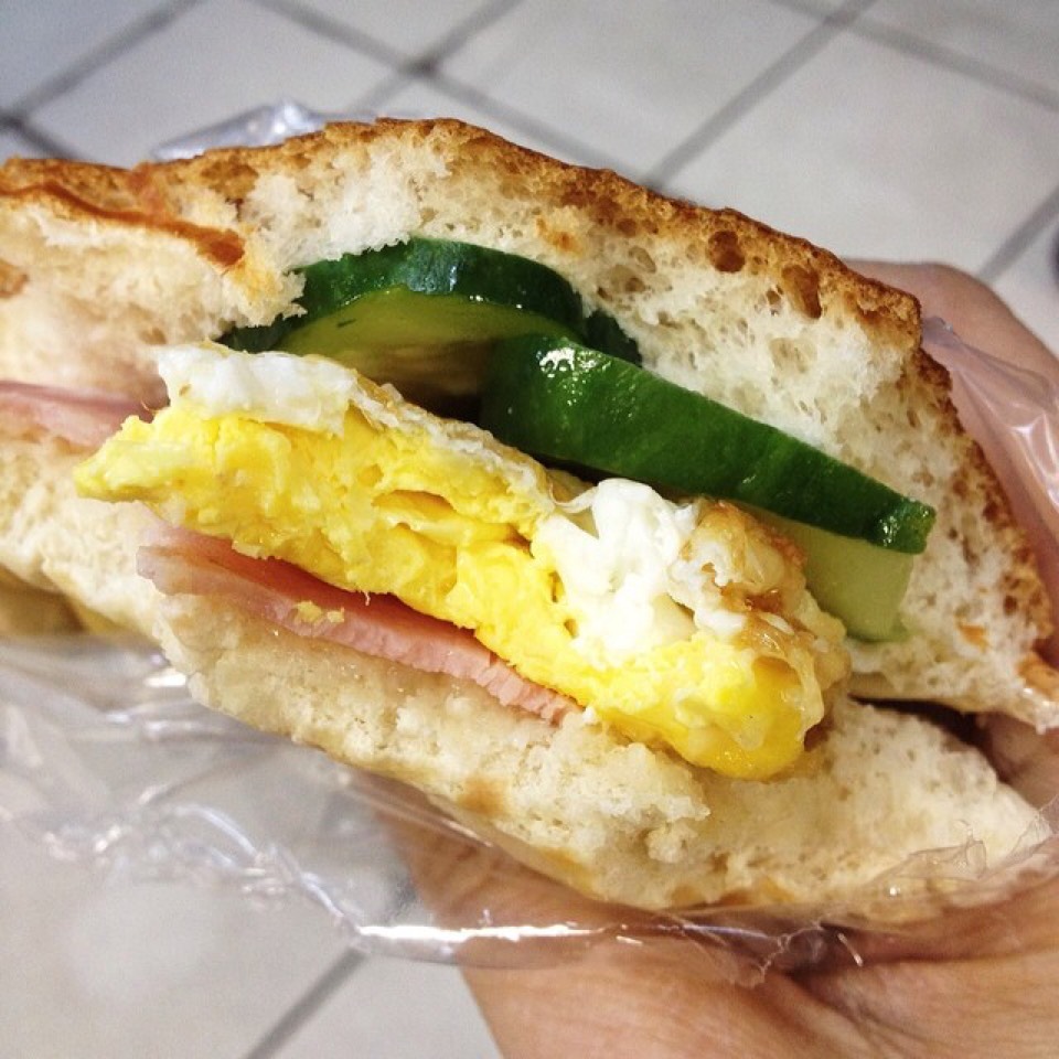 Ham, Egg, Cucumber Sandwich on #foodmento http://foodmento.com/dish/20752