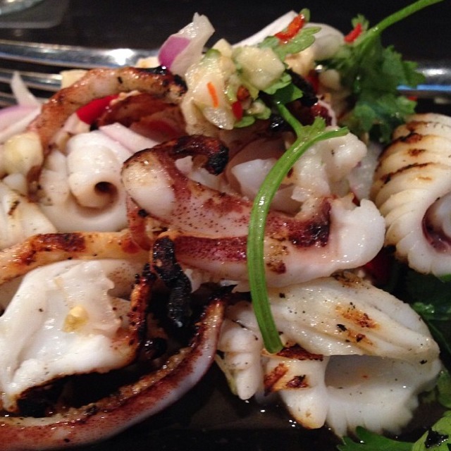 Grilled Squid Salad at Kha on #foodmento http://foodmento.com/place/2020