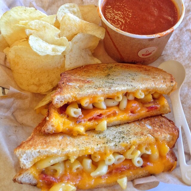 Mac n Cheese Grilled Cheese Sandwich from The Melt on #foodmento http://foodmento.com/dish/9257