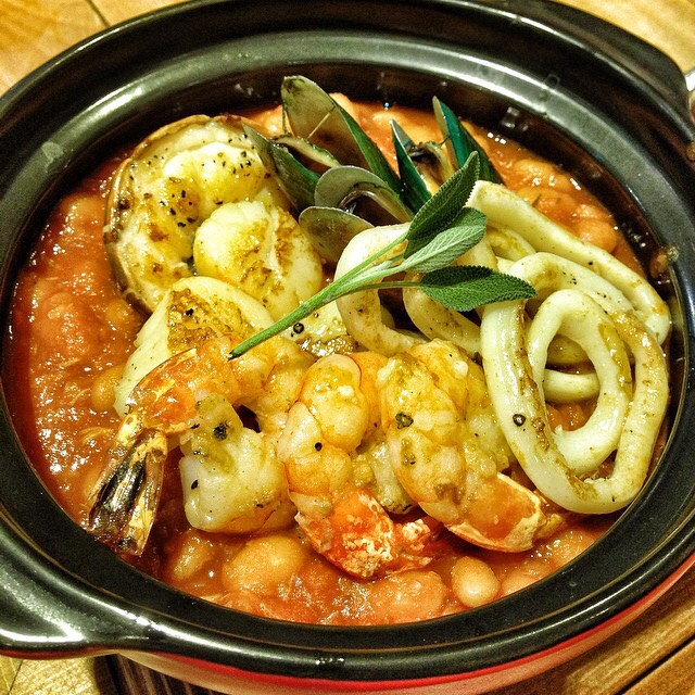 Sassy Cassoulet (Stew With White Beans, Seafood) from JBM Coffee & Dining on #foodmento http://foodmento.com/dish/17606