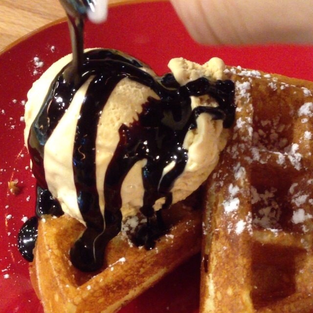 Waffle, Salted Caramel Ice Cream from Wimbly Lu on #foodmento http://foodmento.com/dish/17711