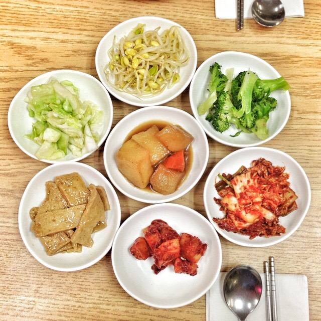 Ban Chan (Side Dishes) at Kang Nam Tofu House on #foodmento http://foodmento.com/place/4362