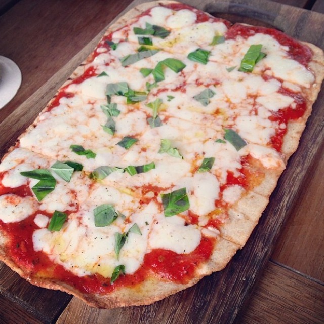 Pizza Margherita With Tomato Sauce, Mozzarella Cheese & Basil from IVY PLACE on #foodmento http://foodmento.com/dish/8513