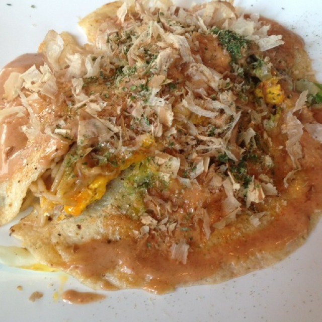 Okonomiyaki from お好み焼き USHIO（潮） on #foodmento http://foodmento.com/dish/8652