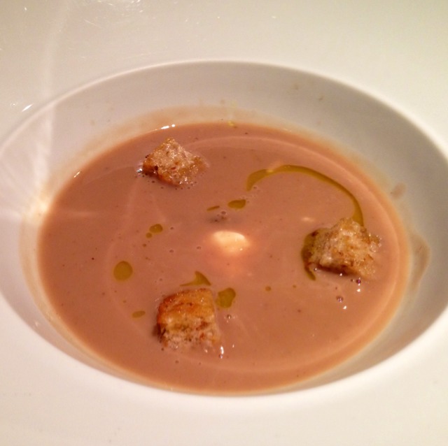 Chestnut Soup at 8½ Otto e Mezzo Bombana on #foodmento http://foodmento.com/place/2107