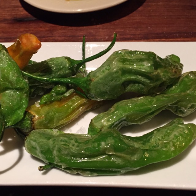 Blistered Shishito Peppers at Barcelona Wine Bar - Brookline on #foodmento http://foodmento.com/place/3816