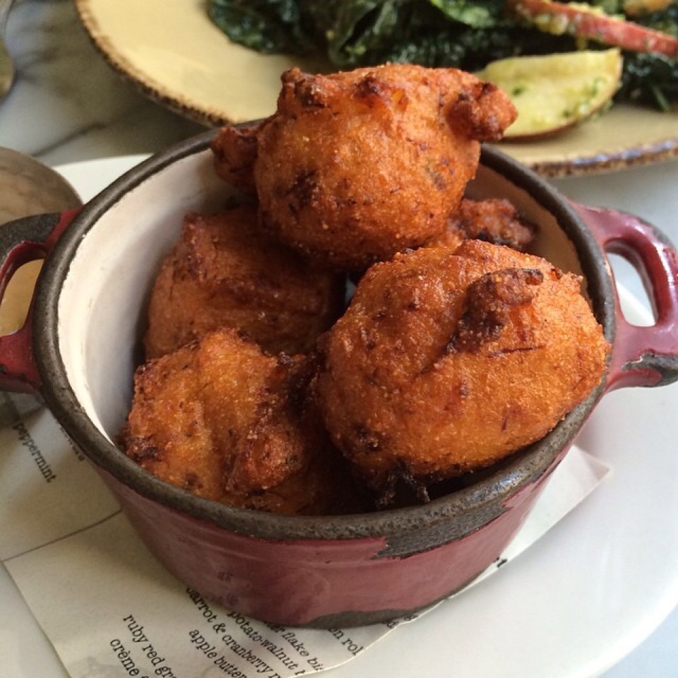 Crab & Shrimp Hush Puppies, Remoulade at Hundred Acres (CLOSED) on #foodmento http://foodmento.com/place/3175