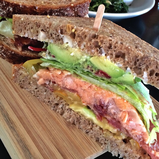 Salmon Belly BLT from Superba Food + Bread on #foodmento http://foodmento.com/dish/18290
