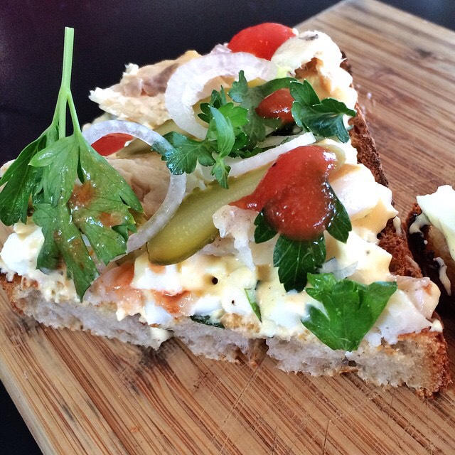 Smoked Trout, Egg Salad...on Toast from Superba Food + Bread on #foodmento http://foodmento.com/dish/18291