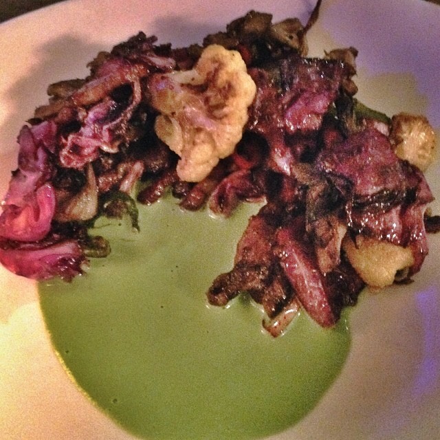 Cabbage, Maitake Mushrooms, Boat Belly, Cauliflower from The Pines on #foodmento http://foodmento.com/dish/18395