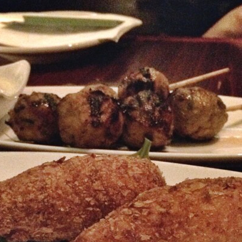 Tsukune (Chicken Meatballs) from Angel’s Share on #foodmento http://foodmento.com/dish/19828