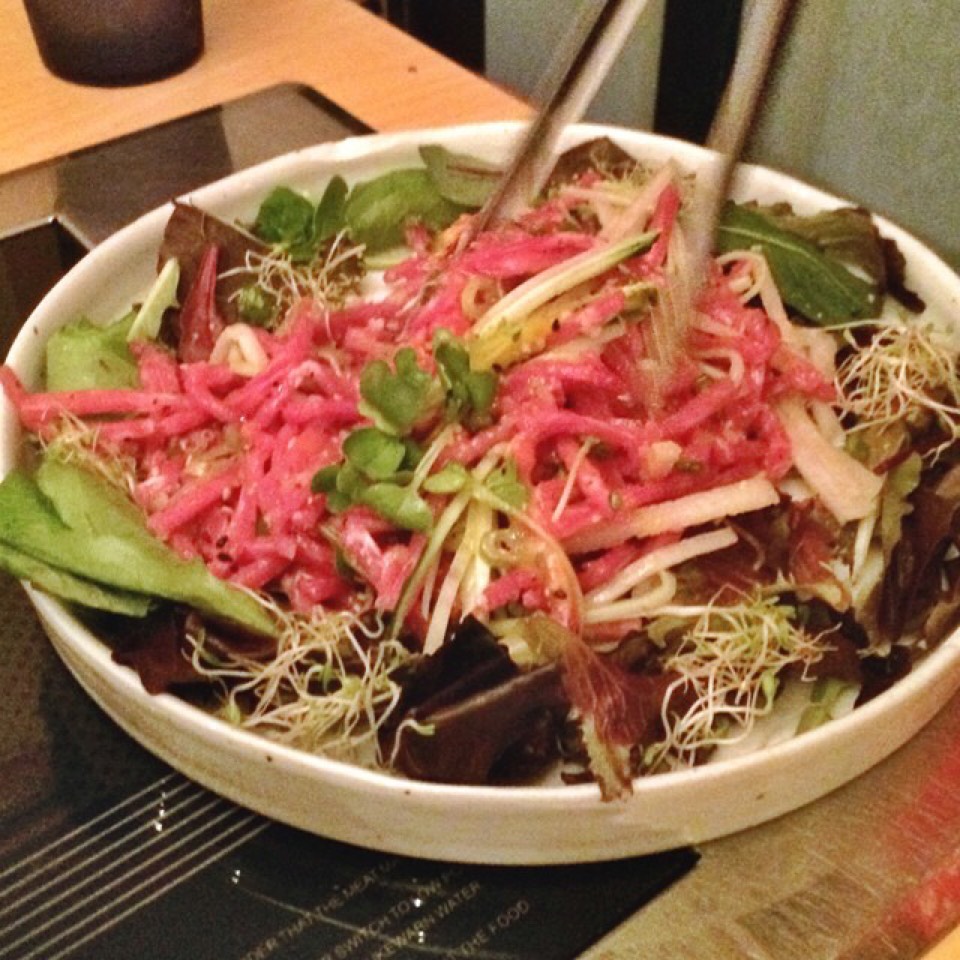 Yook Hoe (Yookhwe) - Raw Beef Marinated In Pear & Sesame from miss KOREA BBQ on #foodmento http://foodmento.com/dish/19943