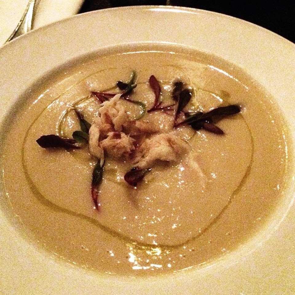 Smoked Trout & Celery Root Soup at James (CLOSED) on #foodmento http://foodmento.com/place/5340