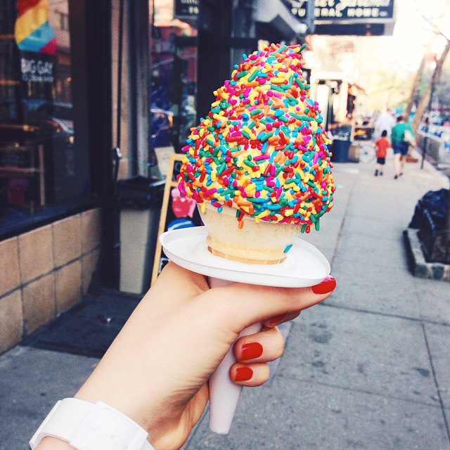 Rainbow Ice Cream Cone from Big Gay Ice Cream Shop on #foodmento http://foodmento.com/dish/18466