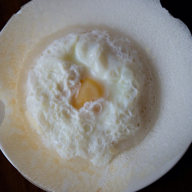 Egg Appams from Kudumbam on #foodmento http://foodmento.com/dish/19117