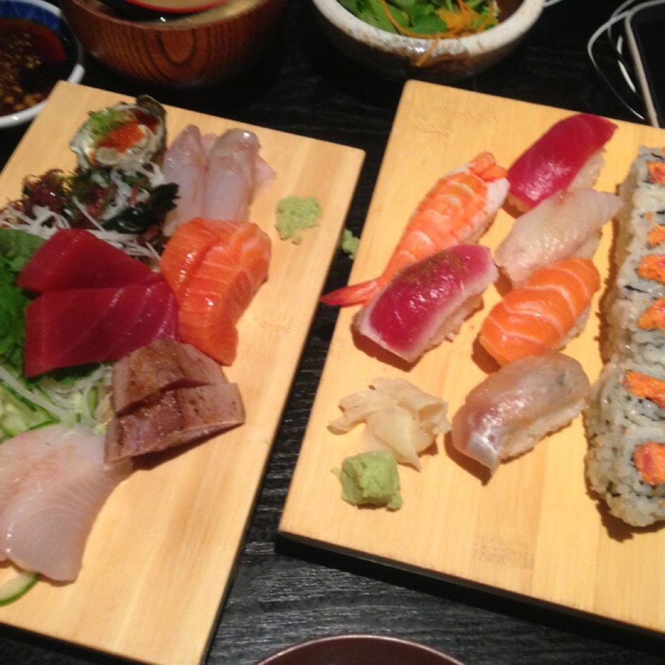 Miyabi (6 Piece Sushi, 8 Piece Sashimi, Roll) from Sushi Yasaka on #foodmento http://foodmento.com/dish/41201