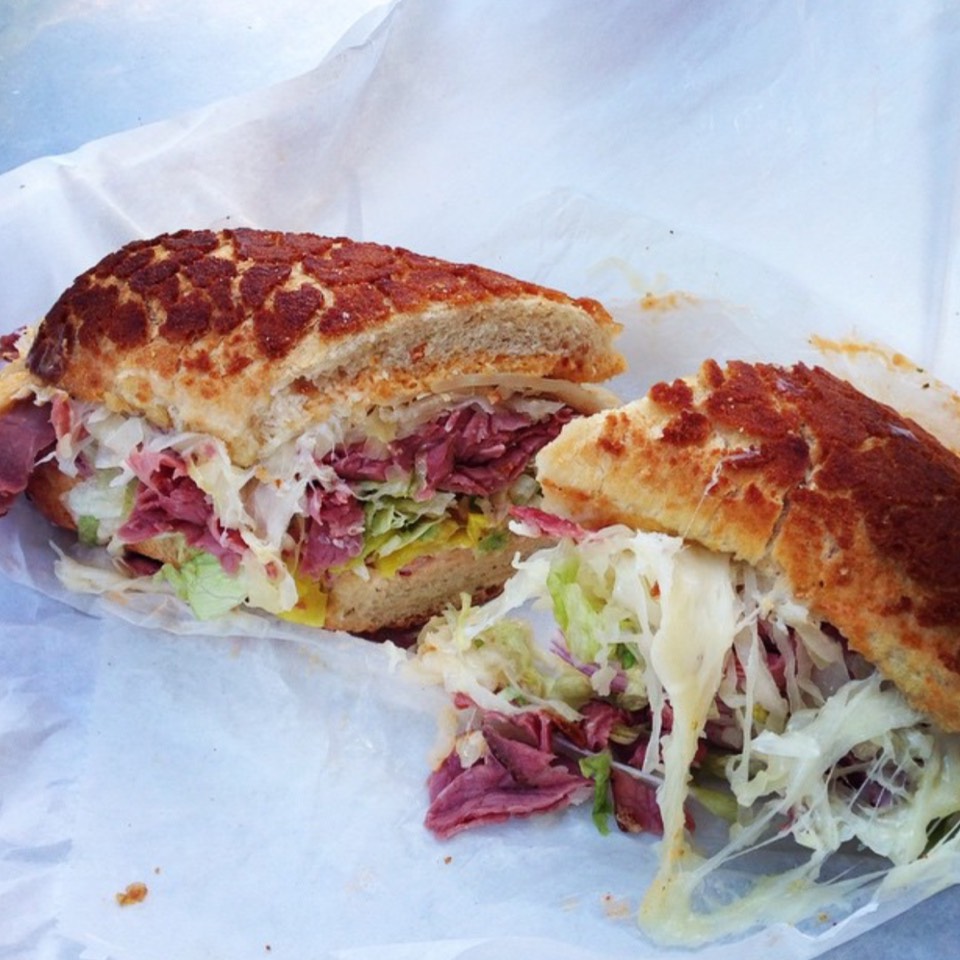 The Beard Sandwich (Roast Beef, Pepper Jack, Bomb Sauce) at The Sandwich Spot SF on #foodmento http://foodmento.com/place/6406