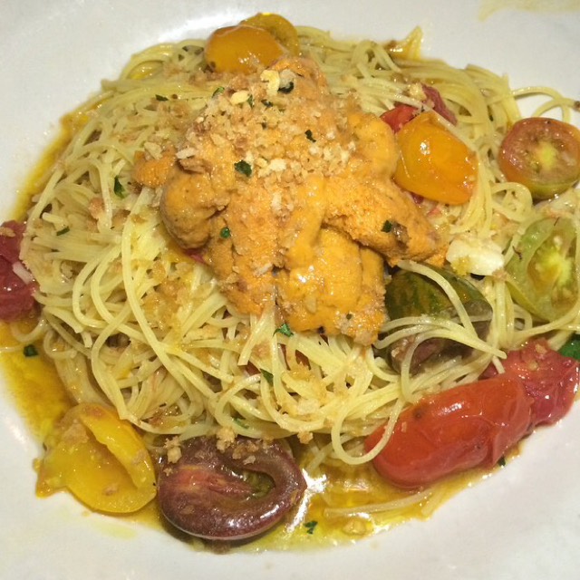 Spaghettini Ricci (Sea Urchin, Uni) from Peasant on #foodmento http://foodmento.com/dish/19399