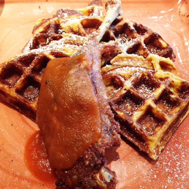 Duck Confit & Yam Waffles - Brunch‎ at The Cecil (CLOSED) on #foodmento http://foodmento.com/place/4825