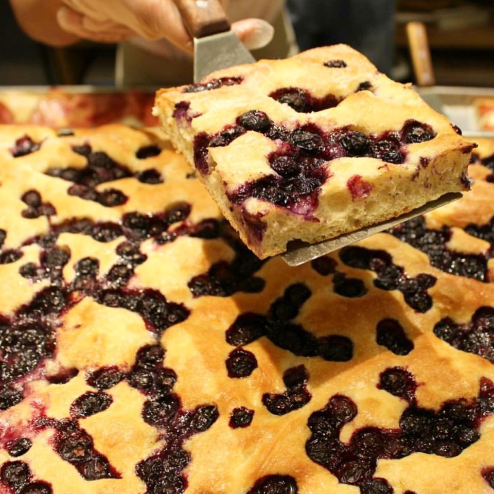 Blueberry Focaccia from Eataly NYC on #foodmento http://foodmento.com/dish/36578