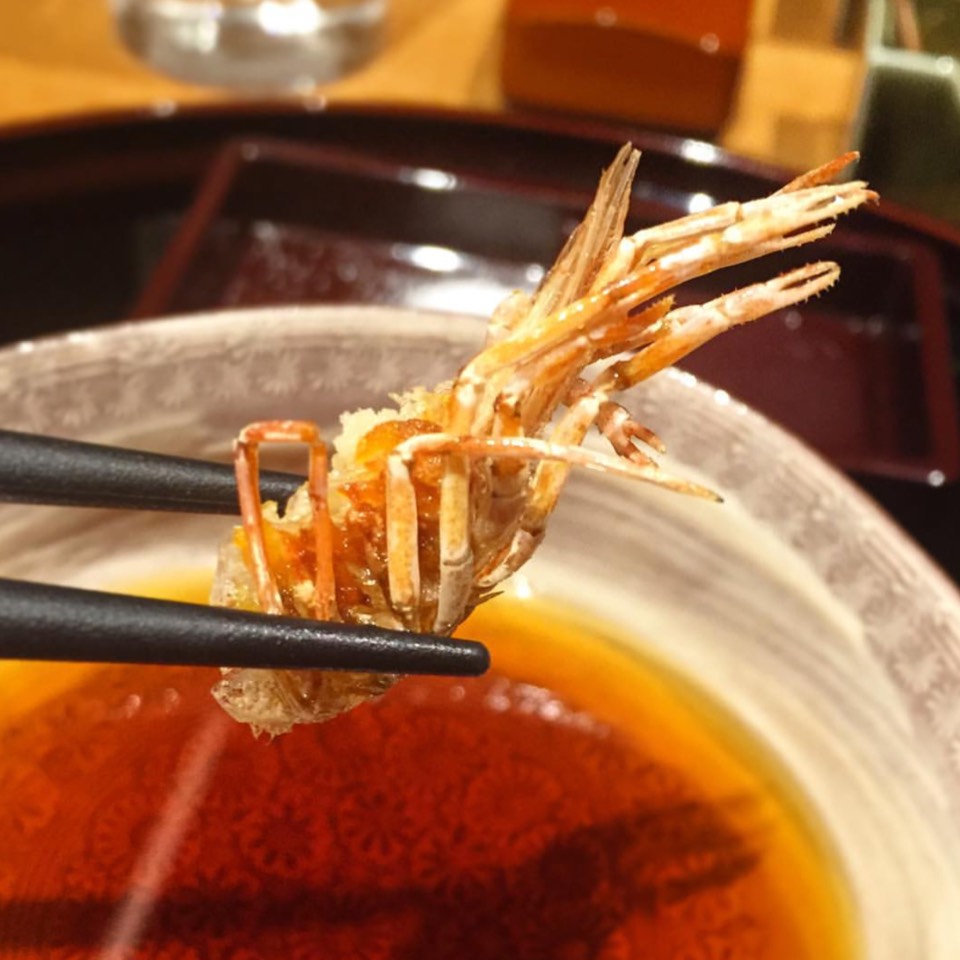 Fried Shrimp Head Course at Tempura Matsui on #foodmento http://foodmento.com/place/9687