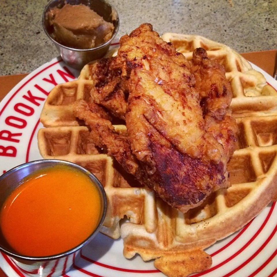 Fried Chicken and Waffles at Hope Garage (CLOSED) on #foodmento http://foodmento.com/place/5179