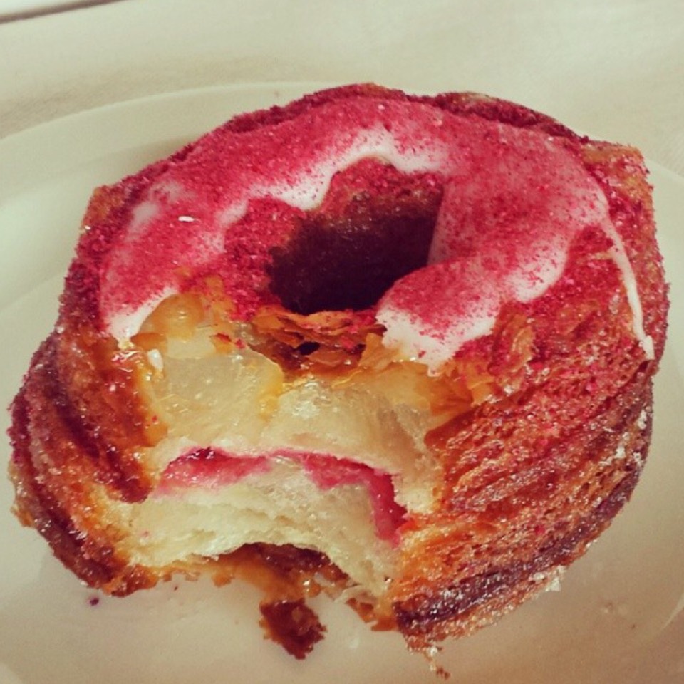 Raspberry Cronut (French Donut) from Mille-Feuille on #foodmento http://foodmento.com/dish/20283