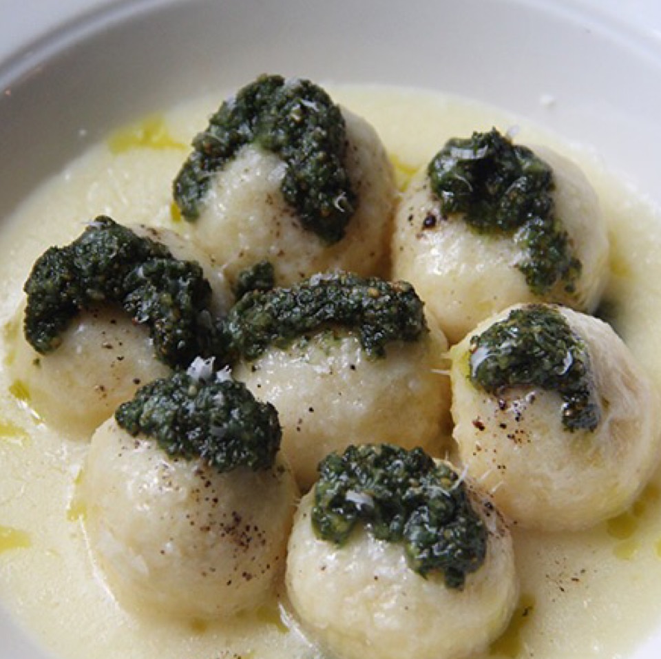 Sheep's Milk Ricotta Gnudi (Brown Butter & Crispy Sage) at The Spotted Pig on #foodmento http://foodmento.com/place/972
