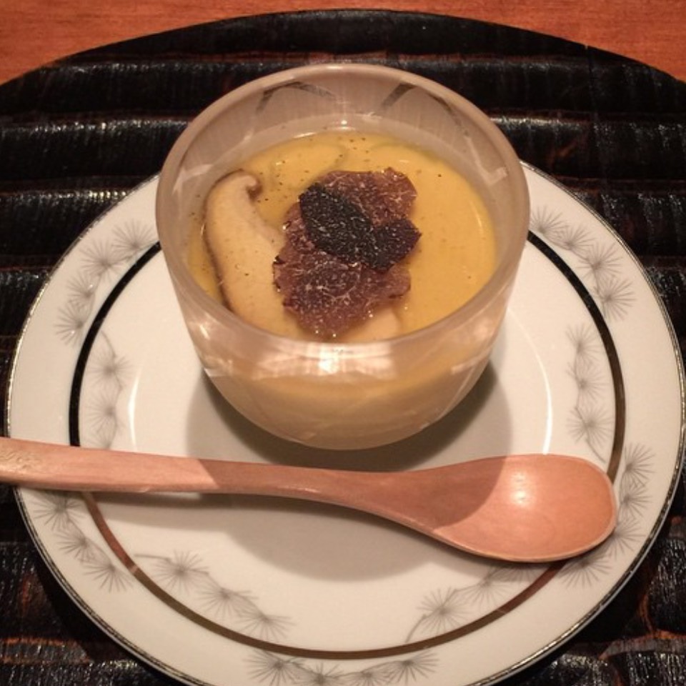 Chilled “Chawan-Mushi” (Steamed Egg Custard) from Wakuriya on #foodmento http://foodmento.com/dish/26385