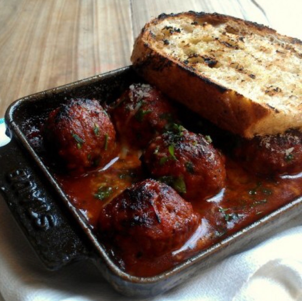 Meatball Plate from GTA  (Gjelina Take Away) on #foodmento http://foodmento.com/dish/26626