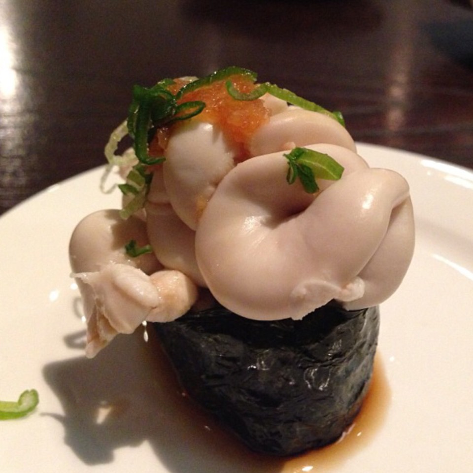 Shirako (Fish Sperm) Sushi at Echigo Sushi on #foodmento http://foodmento.com/place/6662