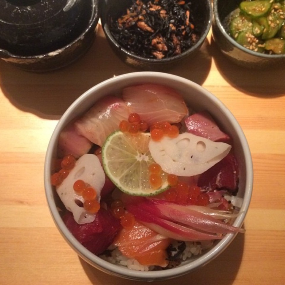 Chirashi Lunch Bowl at Morimoto (CLOSED) on #foodmento http://foodmento.com/place/417