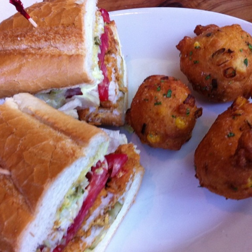 Catfish Po' Boy Sandwich at Boxing Room (CLOSED) on #foodmento http://foodmento.com/place/6463