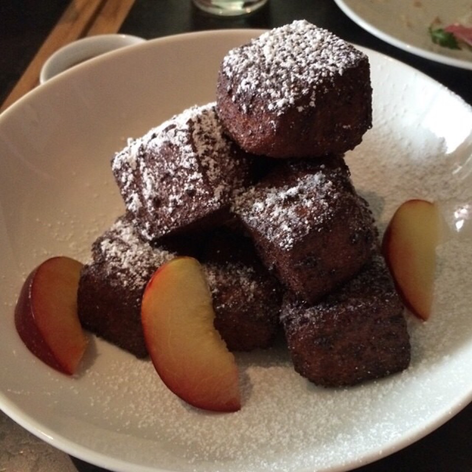 French Toast Bites, Brandy Syrup from Causwells on #foodmento http://foodmento.com/dish/26698