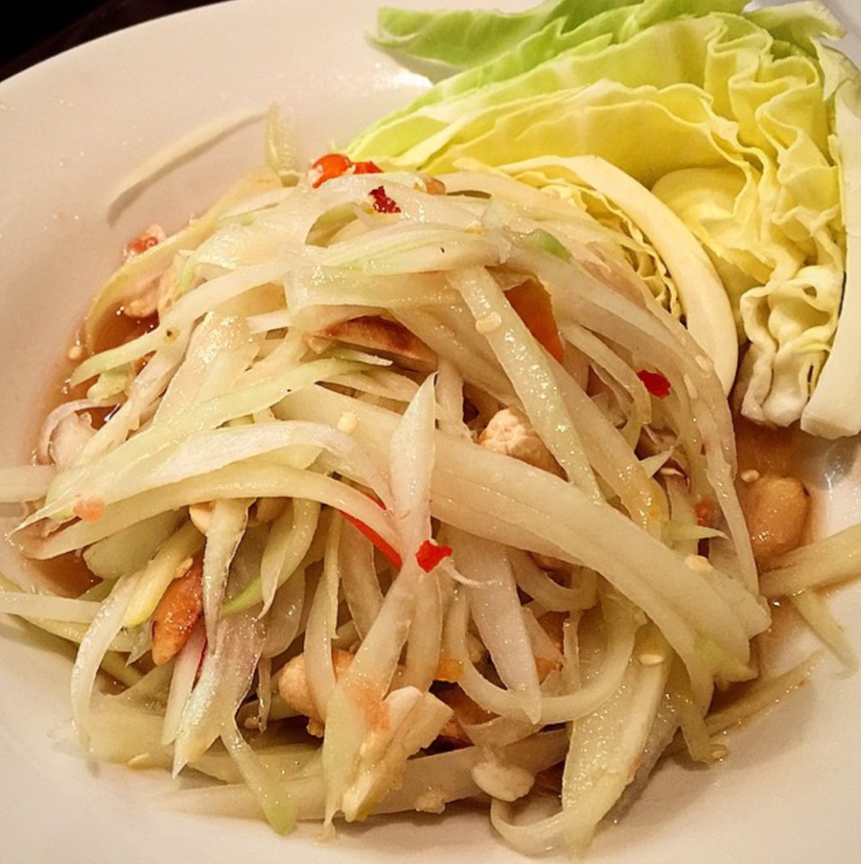 Som Thum (Papaya Salad) at Lotus of Siam on #foodmento http://foodmento.com/place/5253