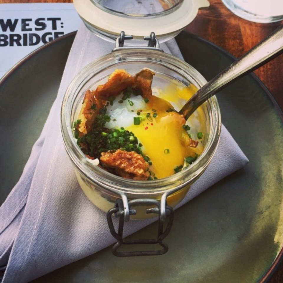 Eggs In A Jar at West Bridge on #foodmento http://foodmento.com/place/9723